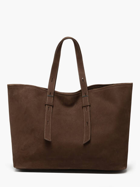 Handtas Cavalier Nubuck Leder Etrier Bruin cavalier nubuck ECAN127M ander zicht 3